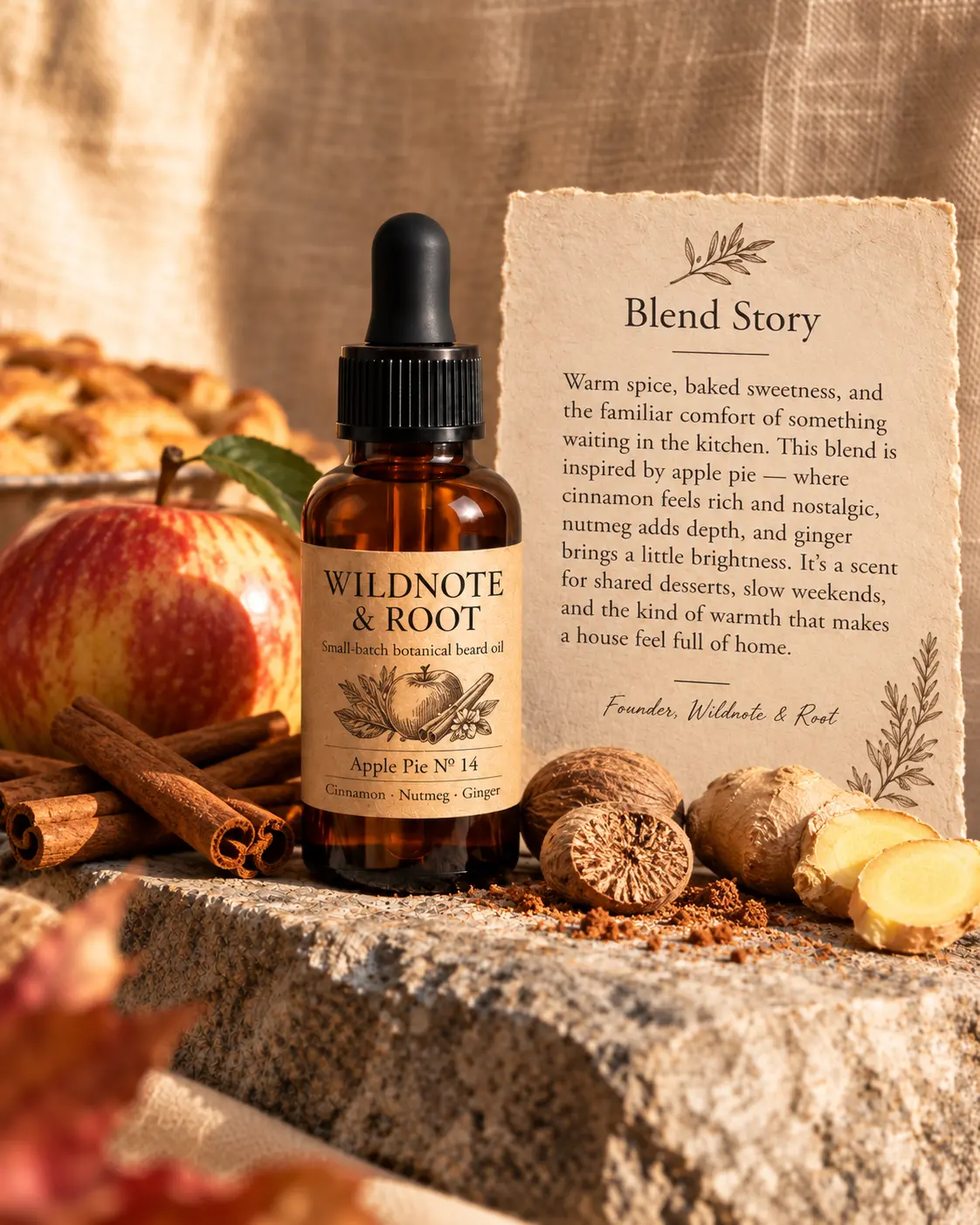 Apple Pie No. 14 beard oil and its blend story
